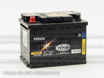 Аккумулятор 12V 55Ah 470A 242x175x190 PRIMA MAGNETTI MARELLI