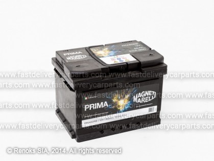 Battery 12V 60Ah 510A 242x175x175 PRIMA MAGNETTI MARELLI