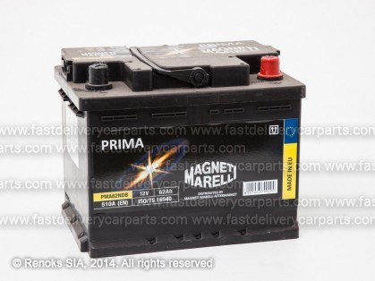 Battery 12V 62Ah 510A 242x175x175 PRIMA MAGNETTI MARELLI