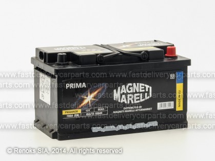 Аккумулятор 12V 80Ah 700A 312x175x175 PRIMA MAGNETTI MARELLI