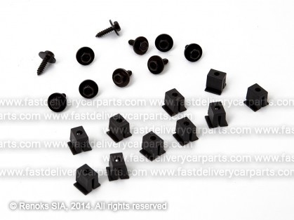 OP Astra 09->15 engine shield fasteners set 20pcs