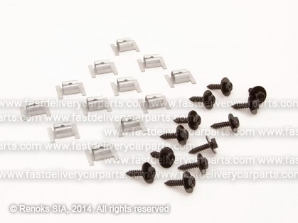 OP Astra 09->15 engine shield fasteners set 24pcs