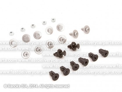 TT Yaris 06->09 engine shield fasteners set