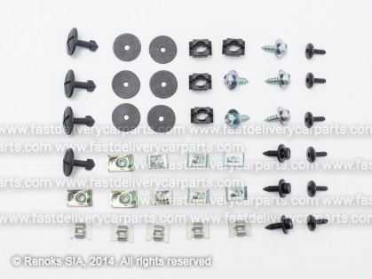 AD A6 97->01 engine shield fasteners set 42pcs same AD A6 04->08