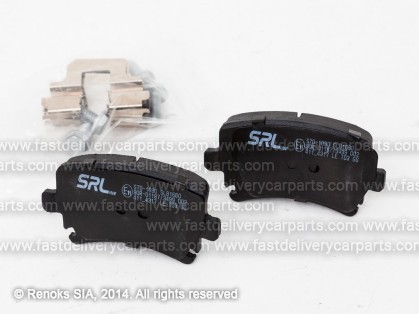 AD A4 05->08 brake pads rear (TRW type) SRLine