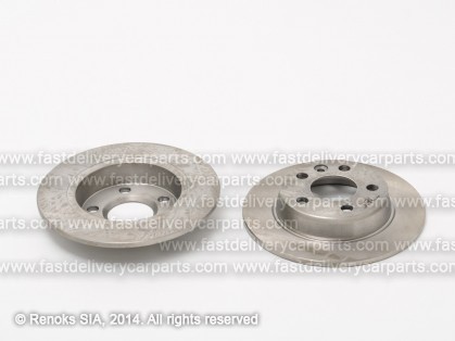 VW Sharan 95->00 brake discs rear unventilated set 2pcs. SRLine