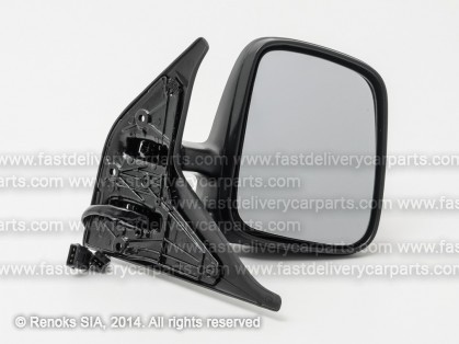 VW Transporter 90->03 spogulis R elektro apsildāms melns liekts 2kont 2/3pins