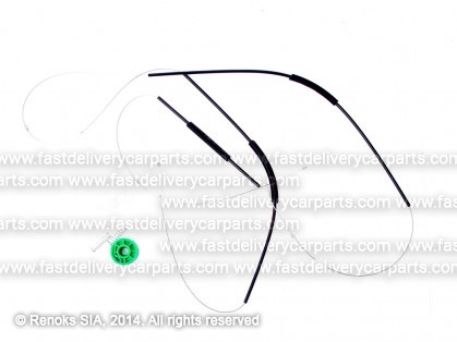 AD A4 99->01 window regulator repair kit front R set cable, roller, glass holders same AD A4 95->99