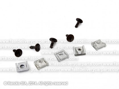 AD A4 95->99 engine shield rear fasteners set 10pcs