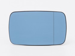 BMW 3 E36 91->98 mirror glass with holder L=R heated aspherical blue