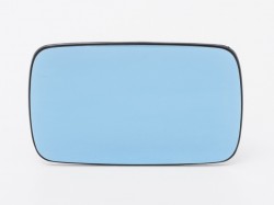 BMW 3 E46 98->01 mirror glass with holder L=R heated flat blue