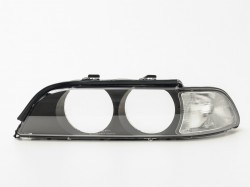 BMW 5 E39 96->00 head lamp glass L white corner lamp with inner glass DEPO