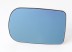 BMW 5 E39 96->00 mirror glass with holder L heated flat blue 166x105mm