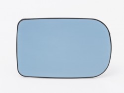 BMW 5 E39 96->00 spoguļa ieliktnis R apsildāms liekts zils stikls 166x105mm