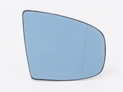 BMW X5 E70 06->10 mirror glass with holder R aspherical heated blue 2PIN