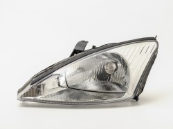 FD Focus 98->04 head lamp L H4 98->01 silver rim manual/electrical DEPO