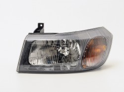 FD Transit 00->06 head lamp L H4 black rim 00->02 electrical DEPO