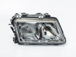 AD A3 96->00 head lamp R H1/H1 man/electrical without bulbs HELLA