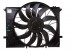 MB S W220 98->02 ventilators ar difuzoru 530mm 850W 4pin ar vadibas moduli