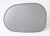 MB ML W163 98->05 mirror glass with holder L heated aspherical 98->01