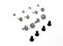 TT Yaris 99->02 engine shield fasteners set