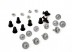 TT Yaris 06->09 engine shield fasteners set