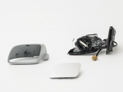 VW Polo 01->05 spogulis L elektro apsildāms gruntēts sfērisks 5pins