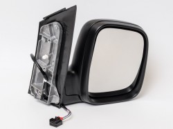 VW Caddy 04->10 spogulis R elektro apsildāms melns liekts 5pins