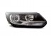 VW Tiguan 11->16 head lamp R H7/H15 with motor with bulbs with daytime running light HELLA