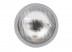 Headlight universal 146mm H4+parking lamp, covex glass