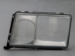 MB E W124 85->95 head lamp glass L 89->93 HELLA