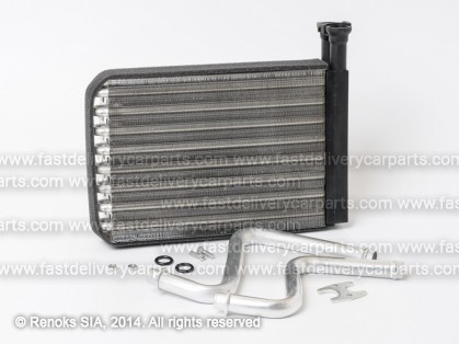FD Mondeo 93->96 heater core 200X140X32 ALU/PLAST mechanical assembly with pipes SRLine