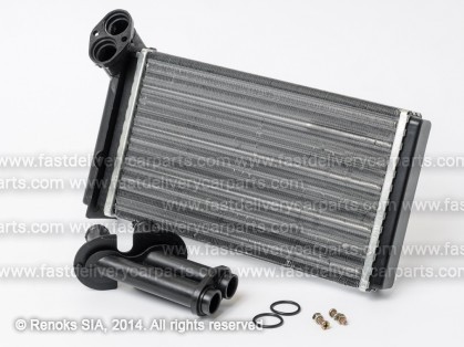VW Sharan 95->00 heater core 150X163X40 ALU/ALU brazed aditional heater SRLine