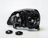 RN Clio 01->05 head lamp R H1/H7 01->03 black rim electrical DEPO