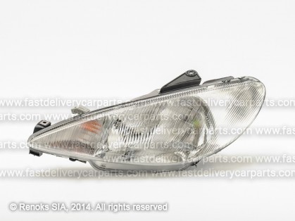 PG 206 98->09 lukturis L H4 elektro VALEO