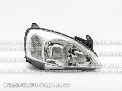 OP Corsa 00->06 head lamp R H7/H7 electrical 00->03 VALEO