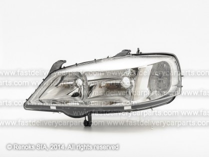 OP Astra 98->04 lukturis L H7/HB3 elektro bez spuldzēm HELLA