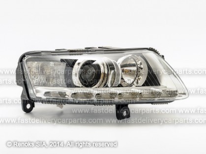 AD A6 08->11 lukturis R D3S/H7/LED BIXENON ar motoriņu bez spuldzēm bez balasta ar dienas gaitas gaismu HELLA