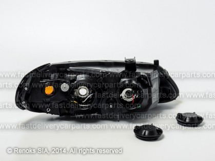 NS Almera 03->07 фара L H7/H7 серая электро DEPO
