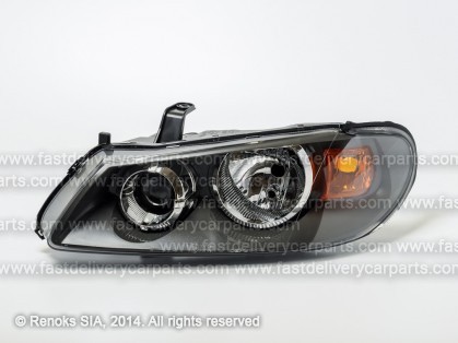 NS Almera 03->07 фара L H7/H7 серая электро DEPO