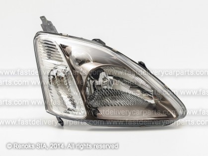 HN Civic 01->03 lukturis EURO 3D/5D R H4 ar motoriņu tumšs DEPO
