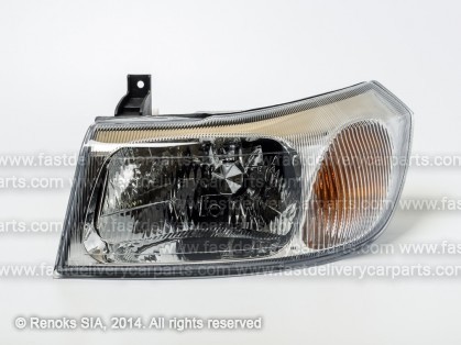 FD Transit 00->06 head lamp L H4 silver rim 00->02 electrical DEPO