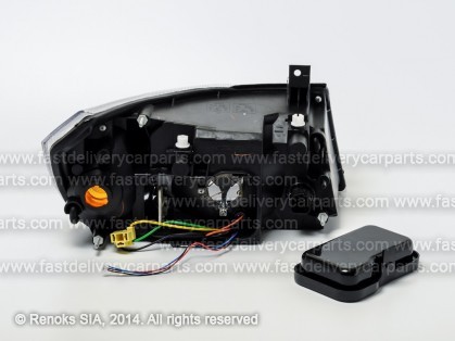 FD Transit 00->06 head lamp L H4 black rim 00->02 electrical DEPO