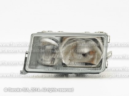 MB W201 82->93 head lamp L H3/H4 pneumatic adjustment DEPO