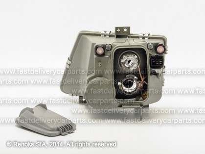 MB Vito 96->03 head lamp L H1/H4 pneumatic adjustment DEPO