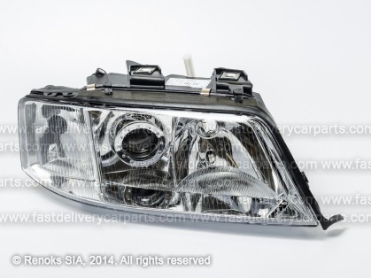 AD A6 97->01 head lamp R H1/H7 manual/electrical 97->99 TYC