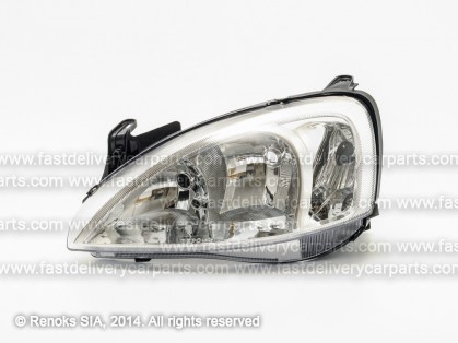 OP Corsa 00->06 head lamp L H7/H7 05->06 with motor tips MARELLI CLEAR DEPO