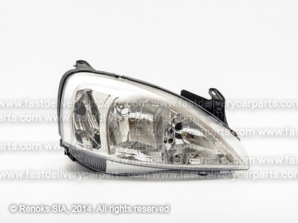 OP Corsa 00->06 head lamp R H7/H7 05->06 with motor tips MARELLI CLEAR DEPO