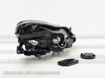 OP Corsa 06->11 head lamp L H1/H7 black rim electrical DEPO