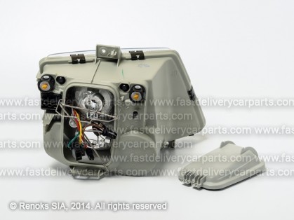 MB Vito 96->03 head lamp L H1/H4 pneumatic adjustment TYC